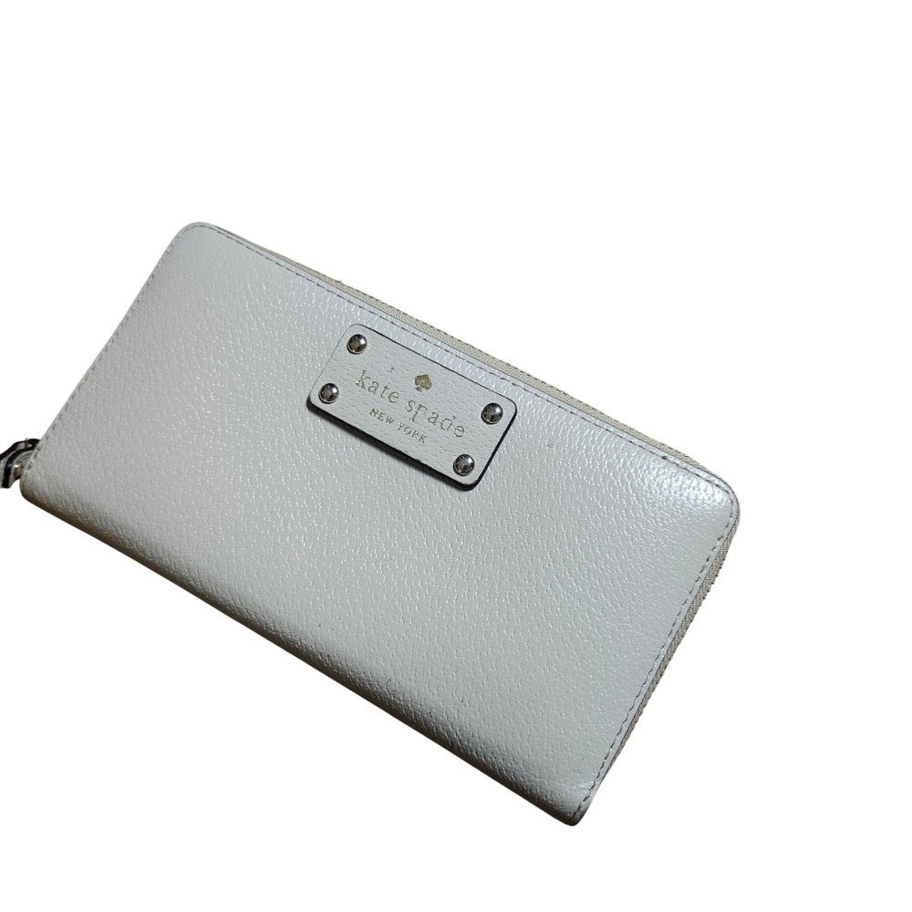 Kate Spade New York‎ Wellesley Neda Zip Around Wallet Pebbled Leather Logo